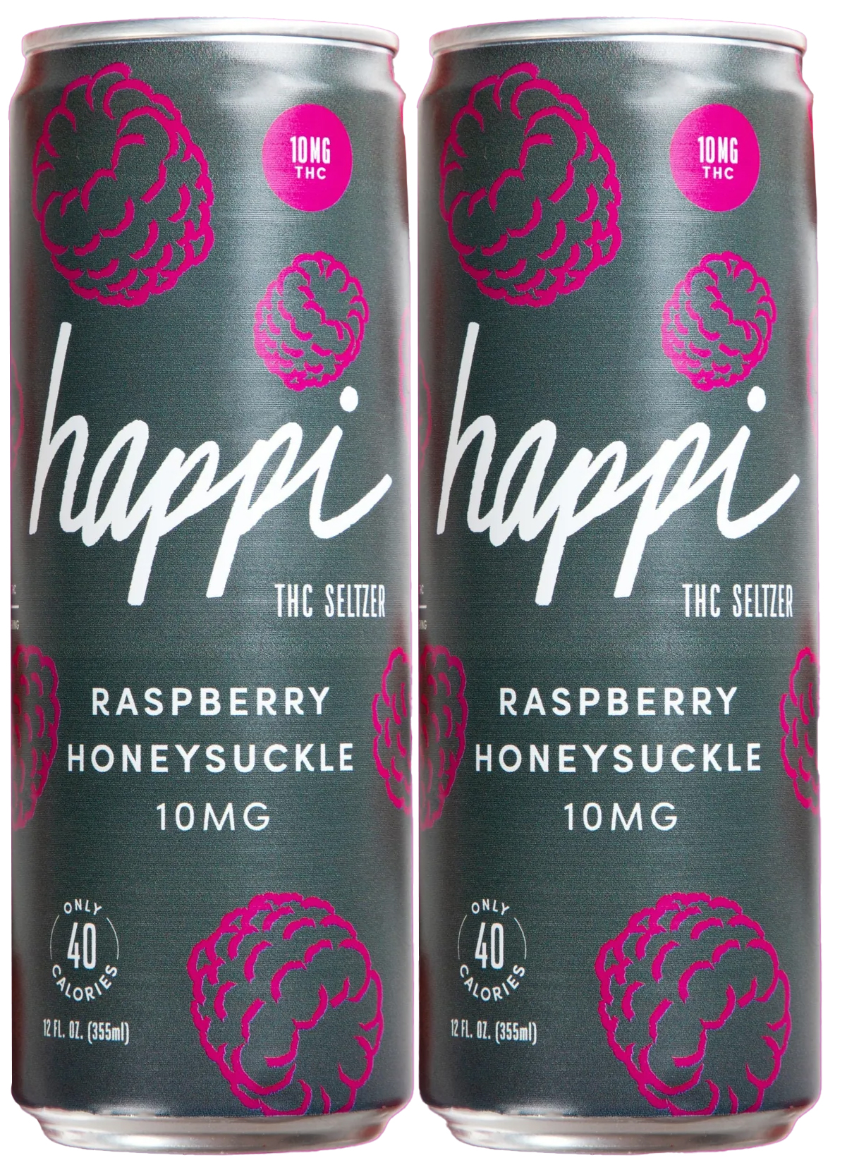 Happi Raspberry Honeysuckle 10MG THC | 4 pack of 12 oz Can