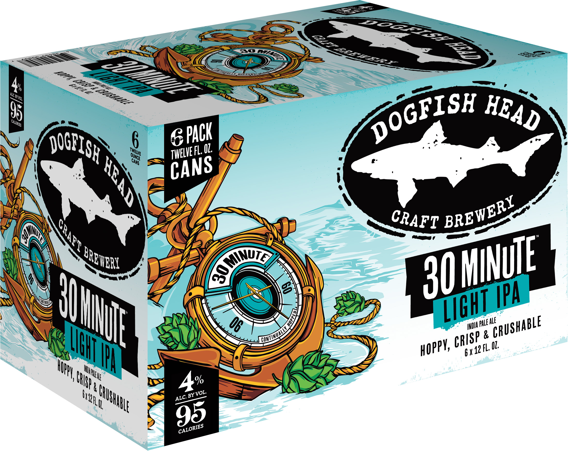 Dogfish Head 30 Minute Light IPA | 6 pack of 12 oz Can