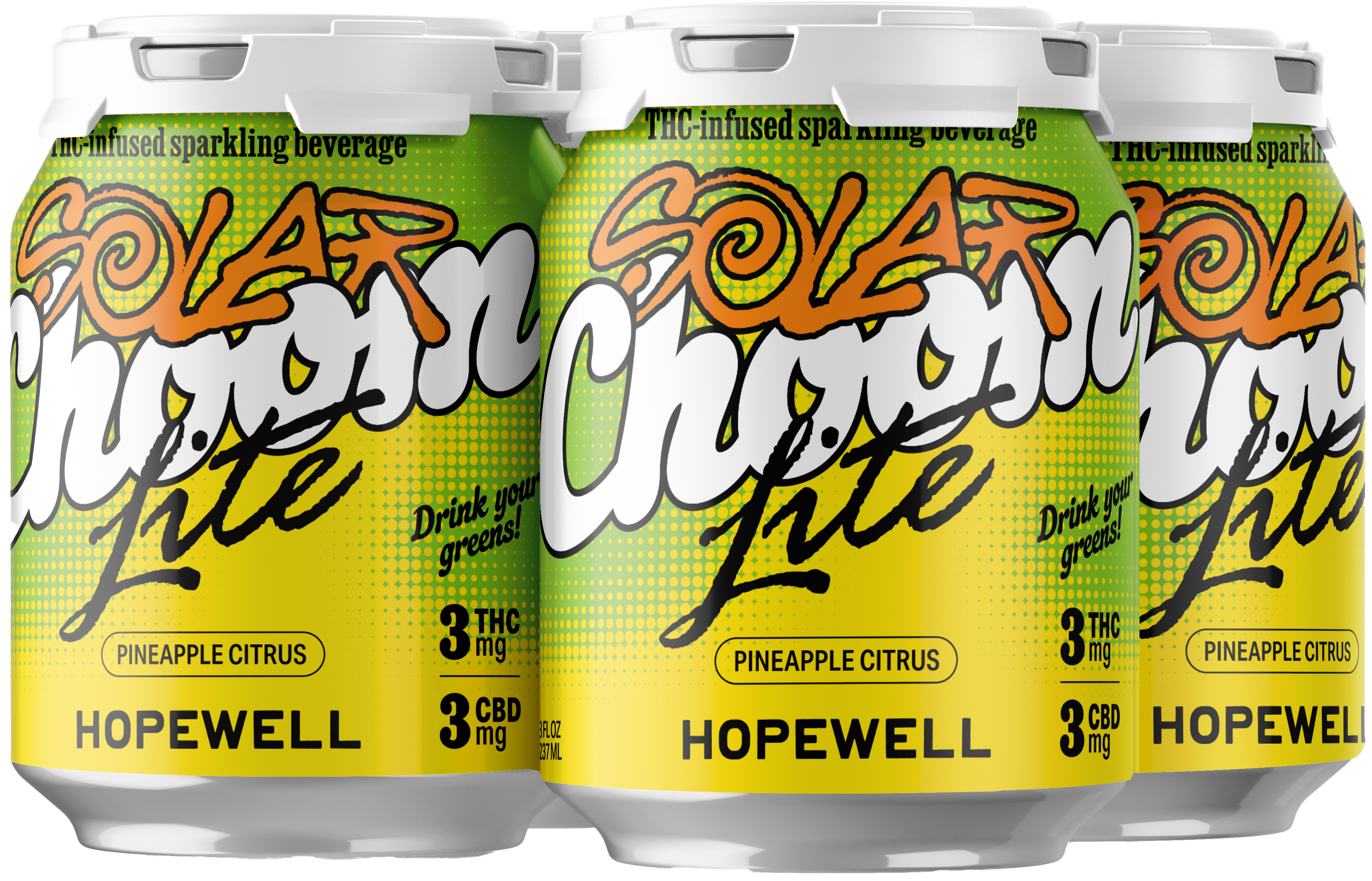 Hopewell Solar Choom Lite Sparkling Beverage 3MG THC | 4 pack of 8