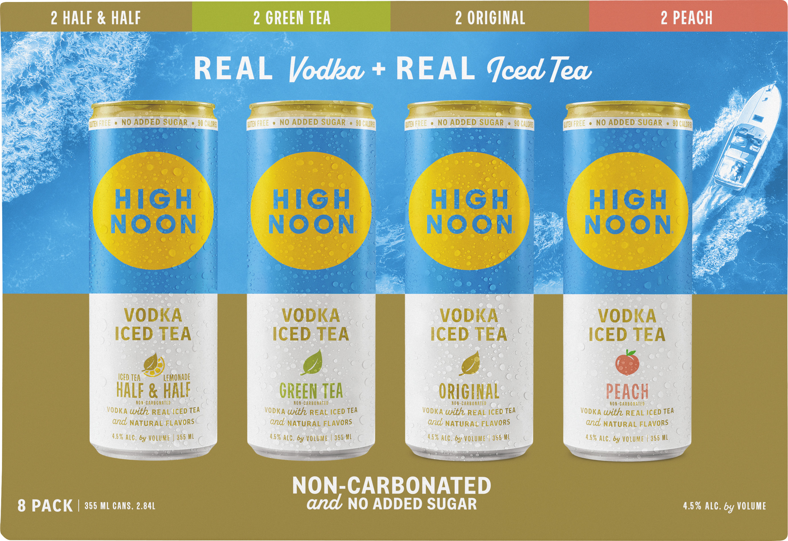 High Noon Iced Tea Lake Pack 8 Pack Can | 8 pack of 355 ml Can