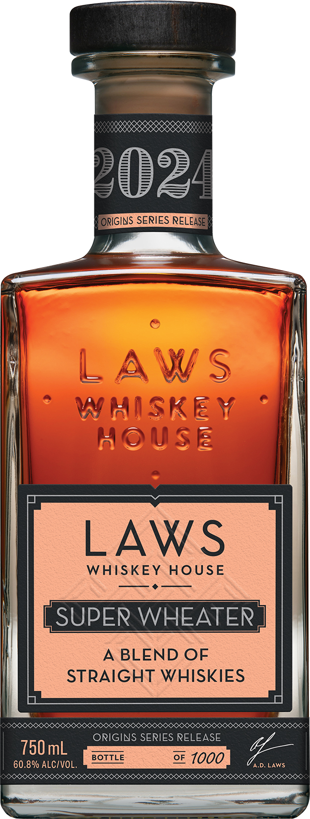 Laws Whiskey House Super Wheater Colorado Straight Bourbon Whiskey