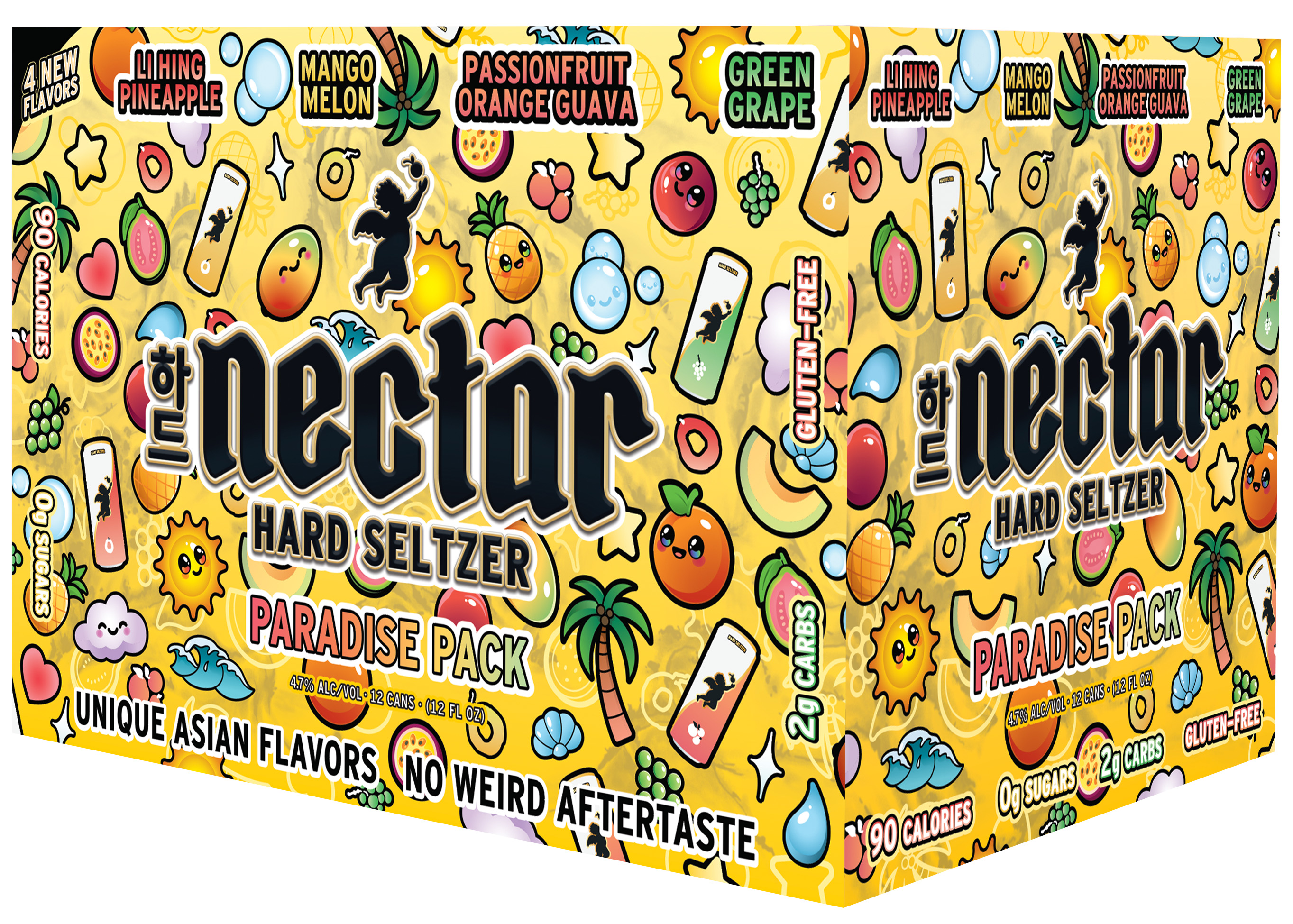 Nectar Hard Seltzer Paradise Variety Pack | 12 pack of 12 oz Can