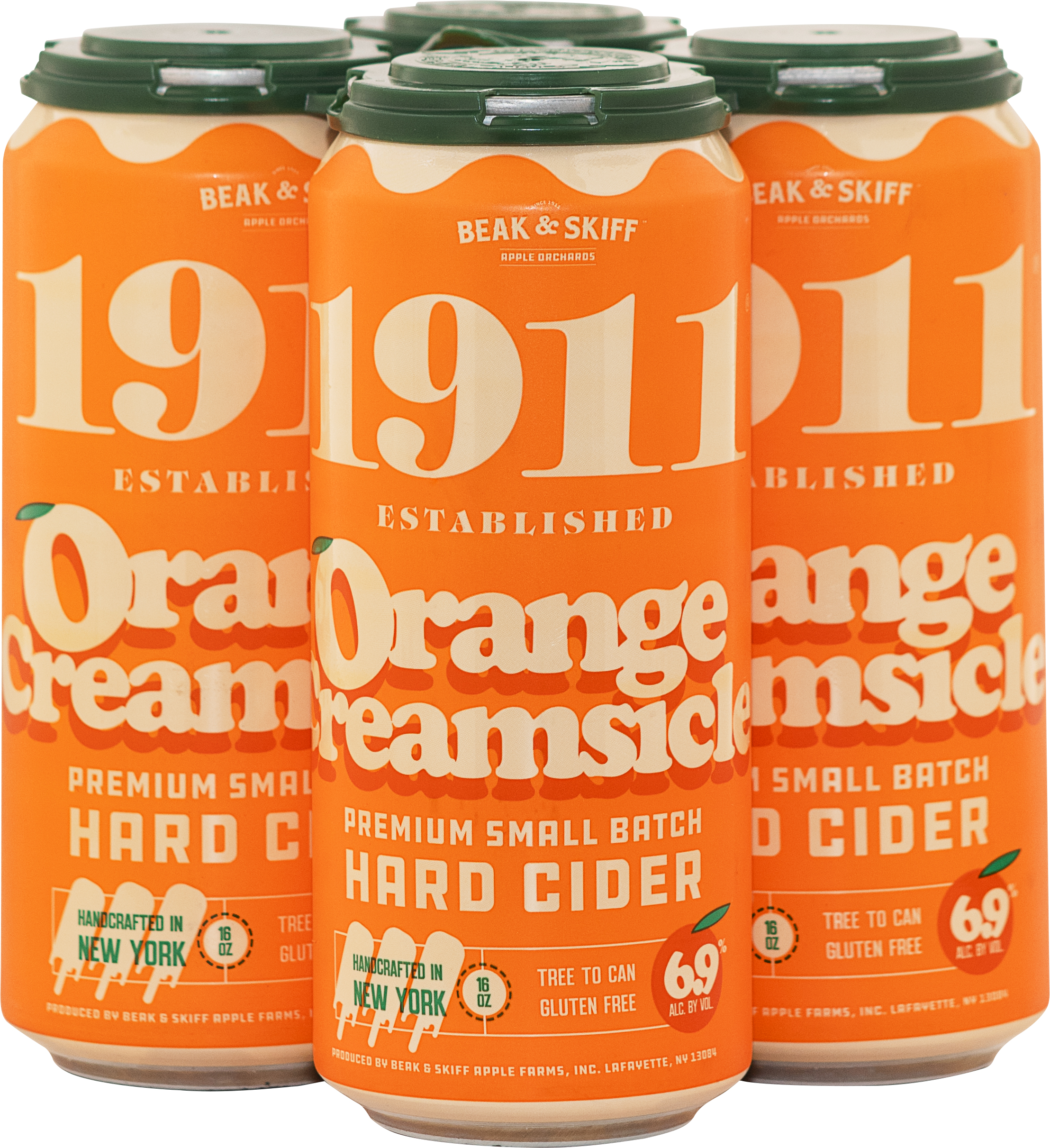 Beak & Skiff Apple Orchards 1911 Orange Creamsicle | 4 pack of 16