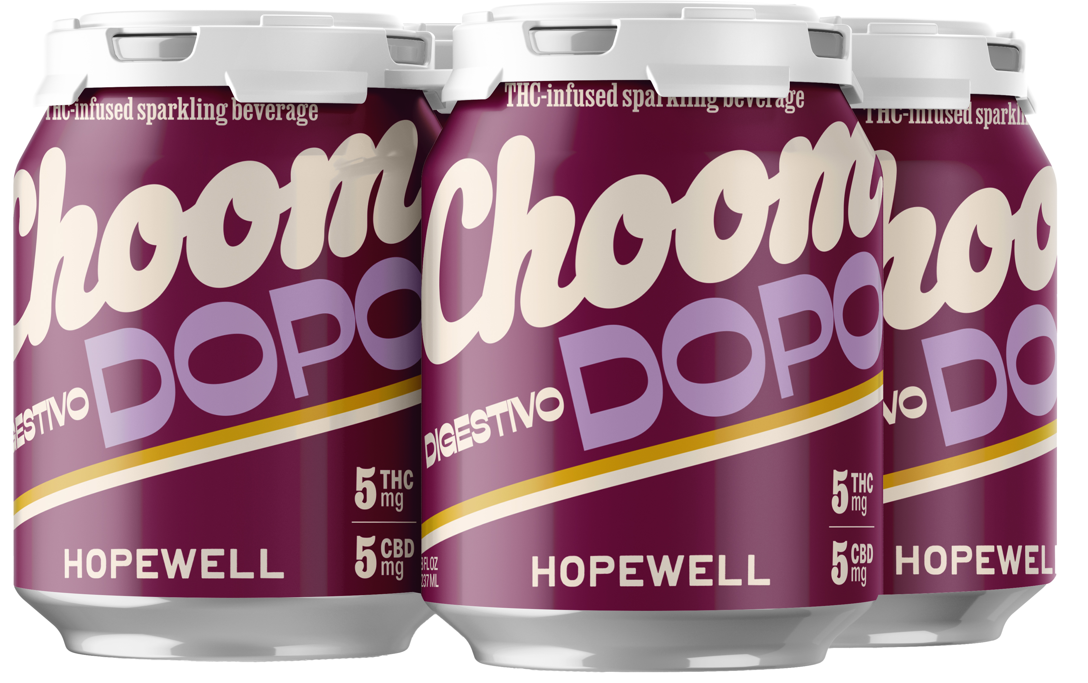 Hopewell Solar Choom Sparkling Beverage 10MG THC | 4 pack of 8 oz Can