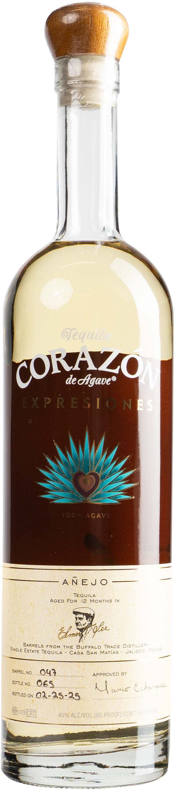 Expresiones del Corazon Anejo Tequila aged in ex-Elmer T Lee