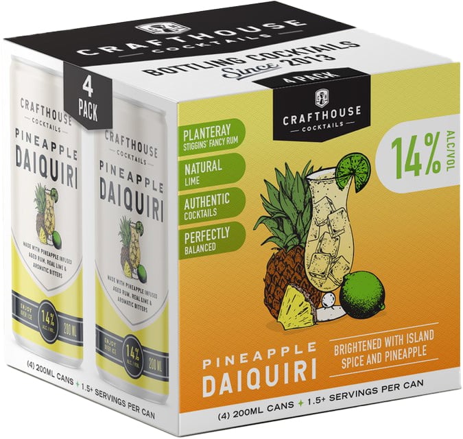 Crafthouse Pineapple Daiquiri 4 Pack Cans