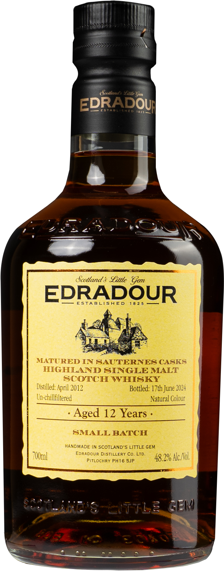 Edradour 12 year old Sauternes Cask Aged Perthshire Single Malt