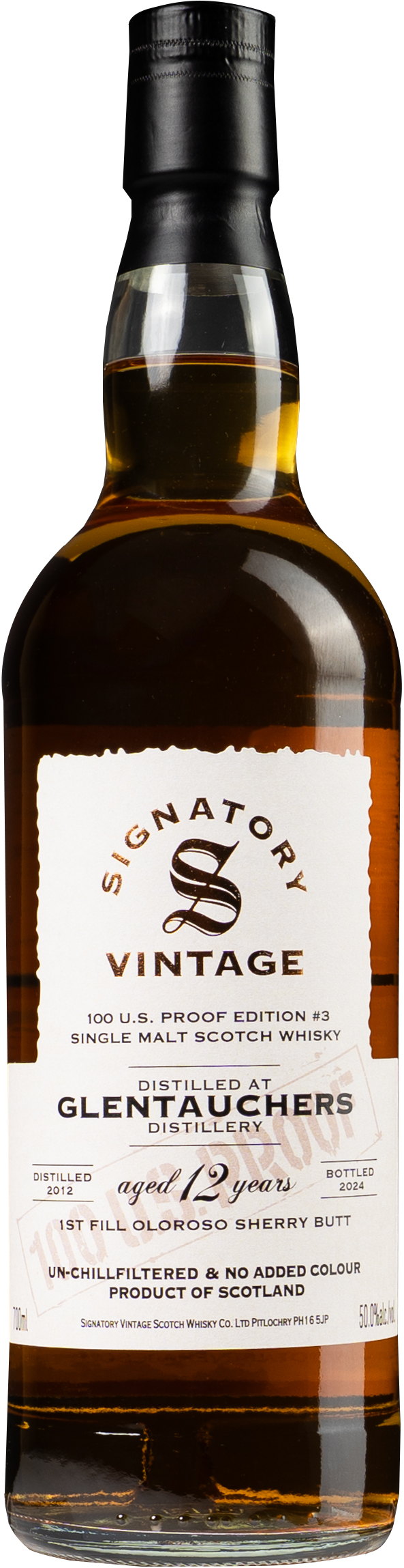 Signatory Glentauchers 12 year old 100 Proof Edition 2012 | 700 ml