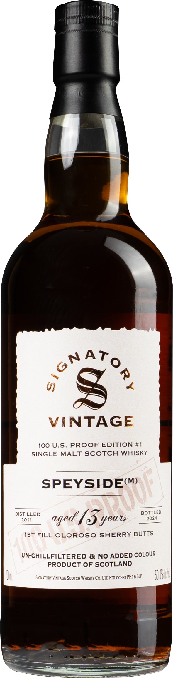 Signatory Speyside M 13 year old 100 Proof Edition 2011