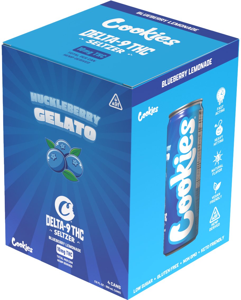 Cookies Huckleberry Gelato 10MG THC | 4 pack of 12 oz Can