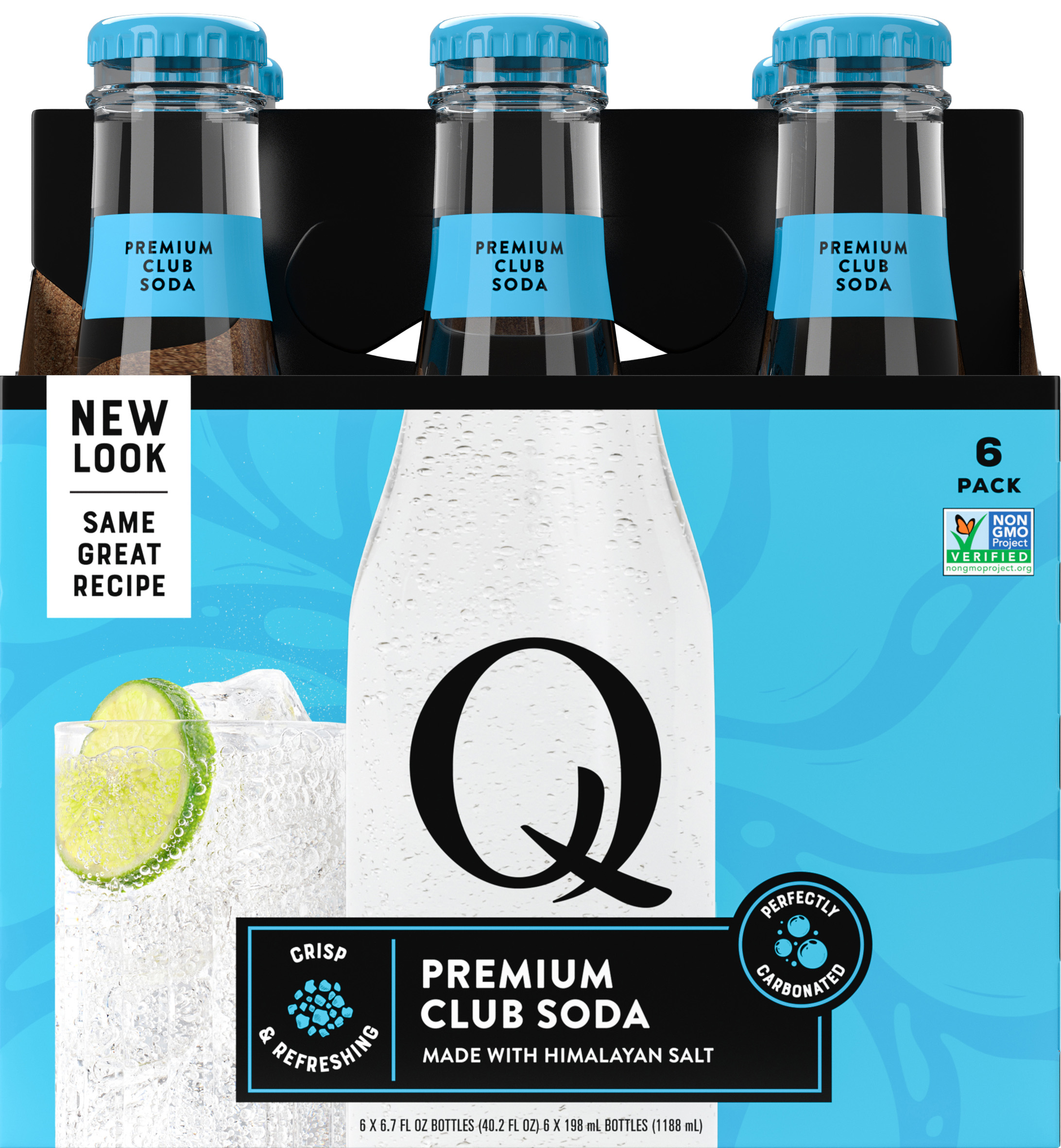 Q Club Soda 6pk Bottles