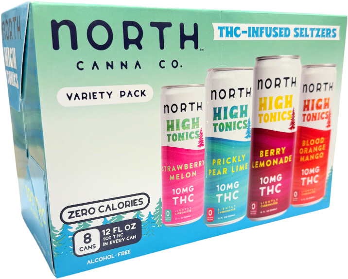 Cann Tonic Variety Pack 10MG THC | 8 pack of 12 oz Can