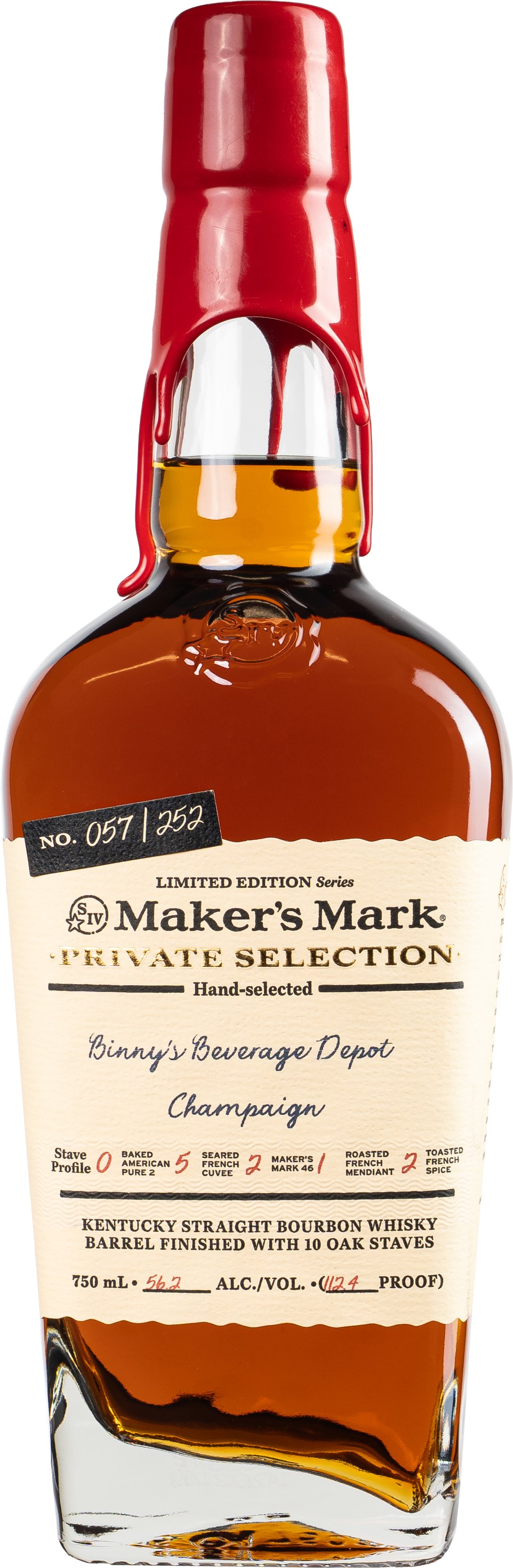Maker's Mark Private Select Bourbon BM Binny's Handpicked 1
