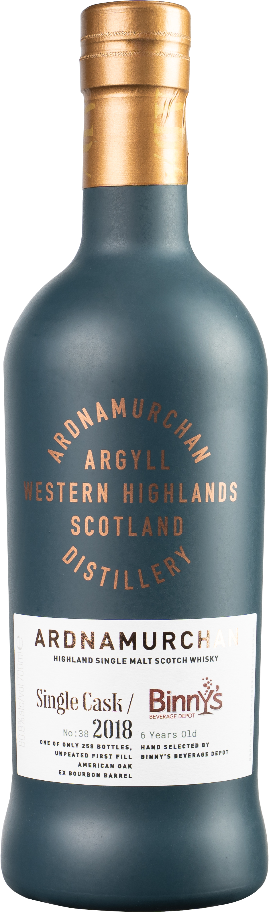 Ardnamurchan First Fill ex Bourbon Barrel # 38 Binny's Handpicked