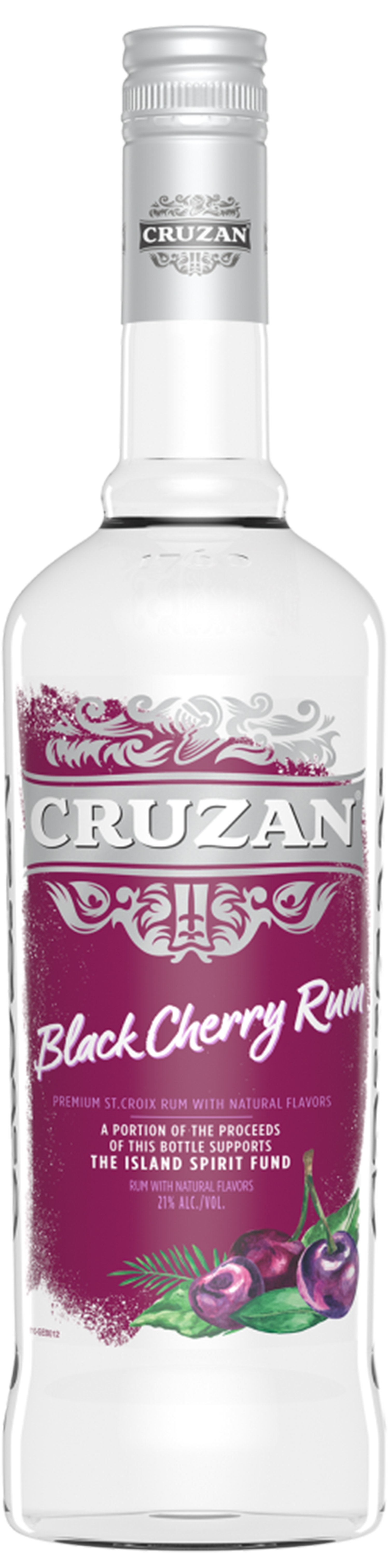 Cruzan Black Cherry Rum 750 ml Bottle