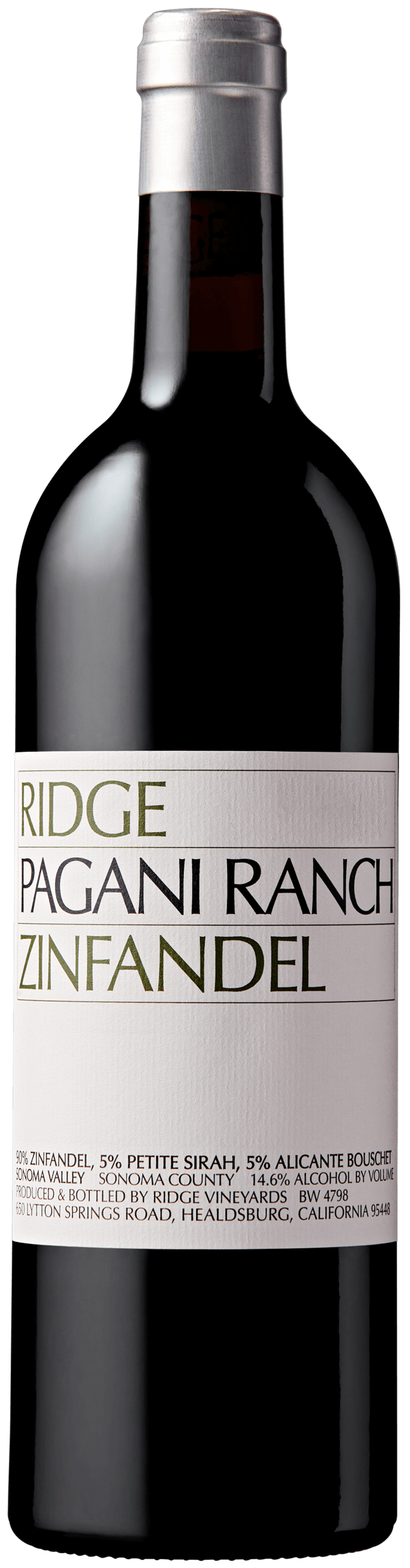 Ridge Vineyards Pagani Ranch Zinfandel