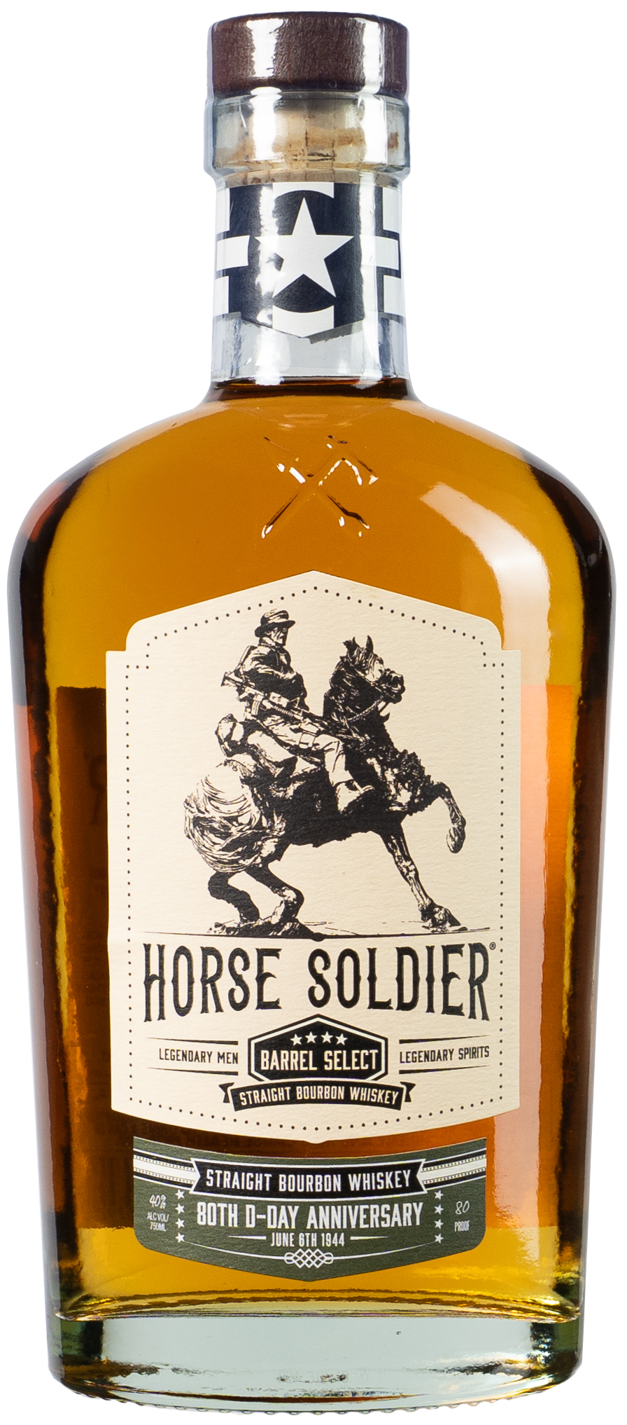 Horse Soldier Barrel Strength Bourbon Whiskey | 750 ml Bottle