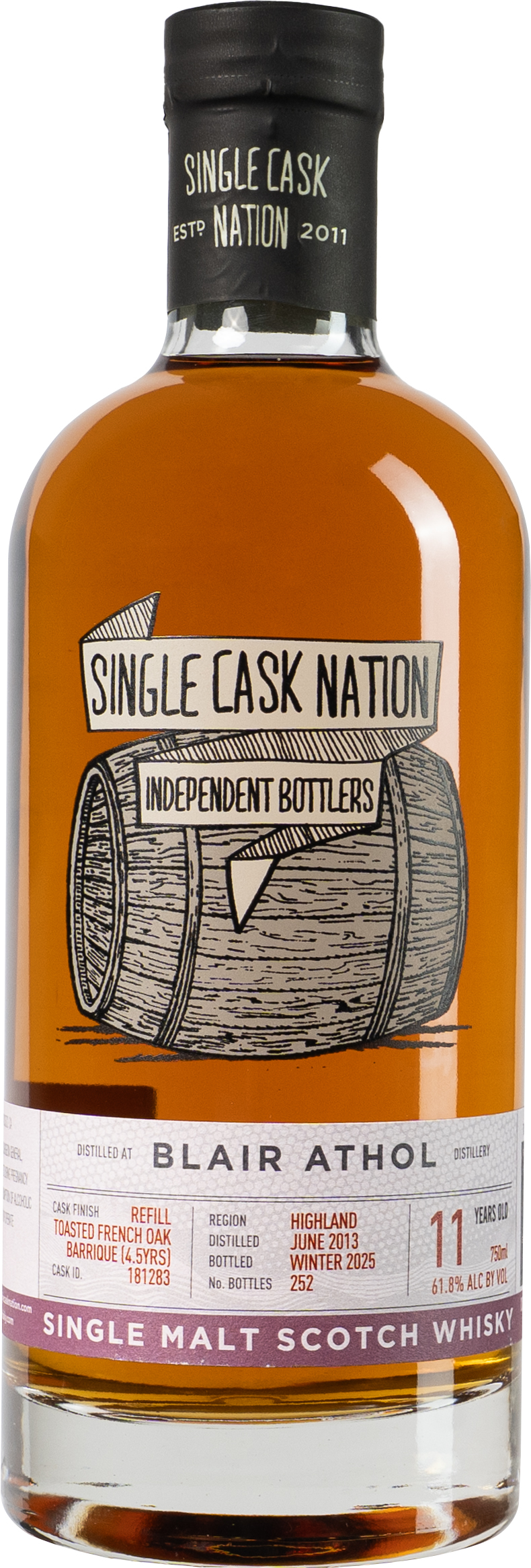 Single Cask Nation Blair Athol 11 year old Toasted French Oak Cask