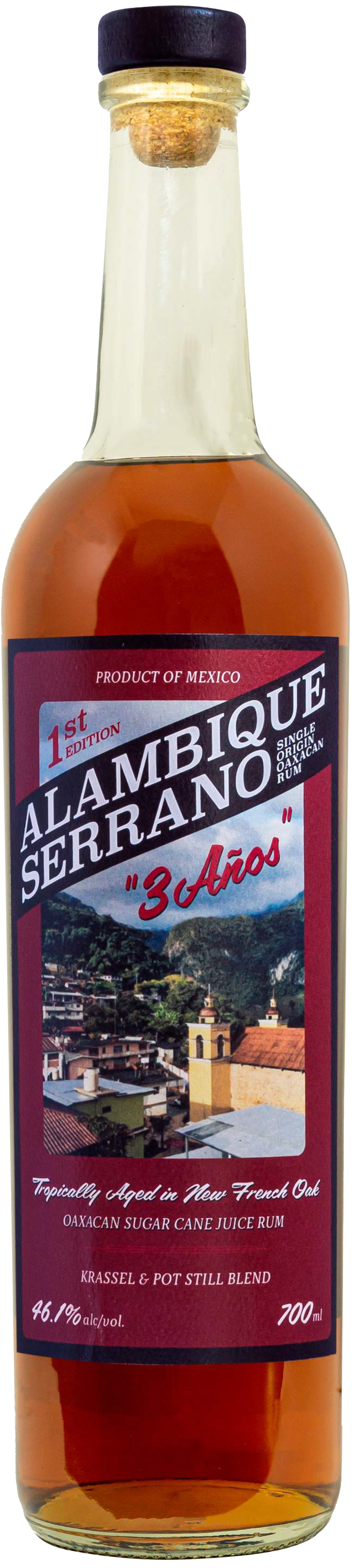Alambique Serrano 3 Anos 1st Edition Single Origin Oaxacan Rum