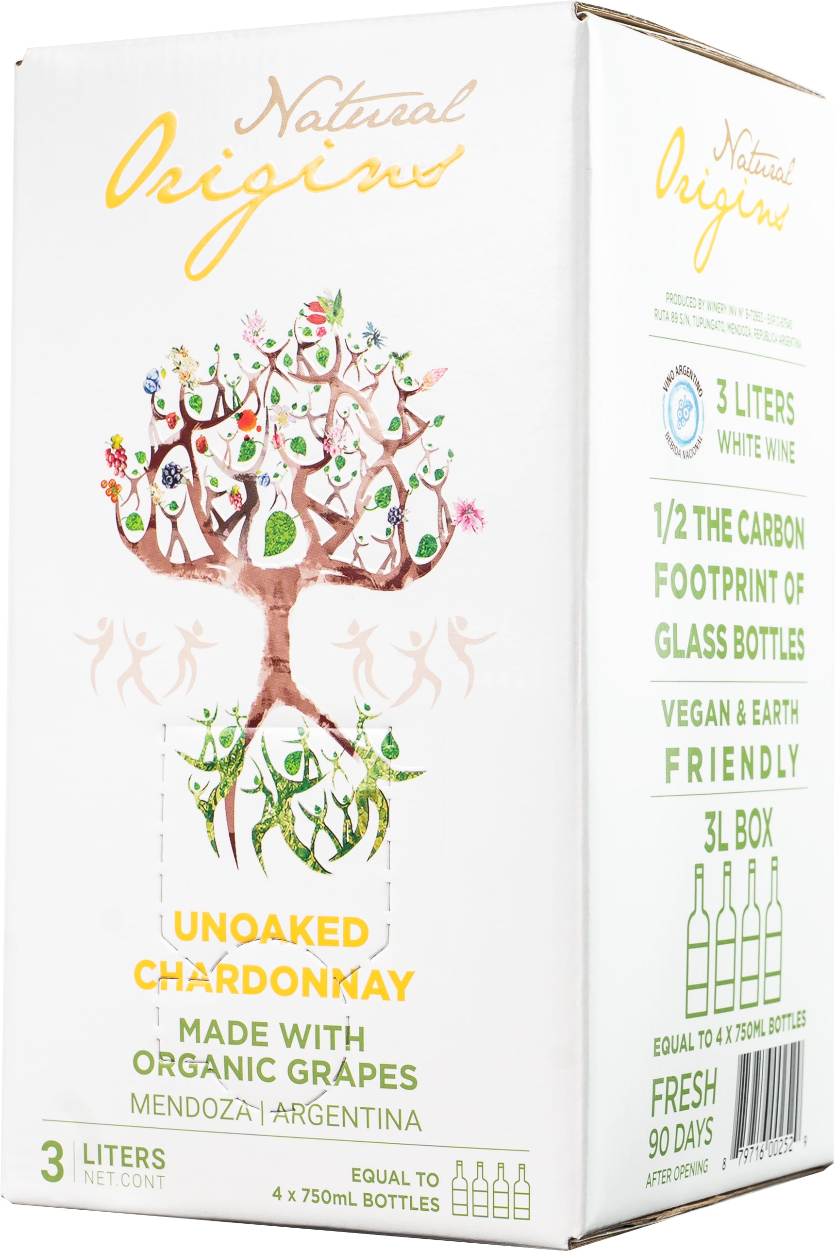 Domaine Bousquet Winery Natural Origins Chardonnay 2025 | 3 L Box