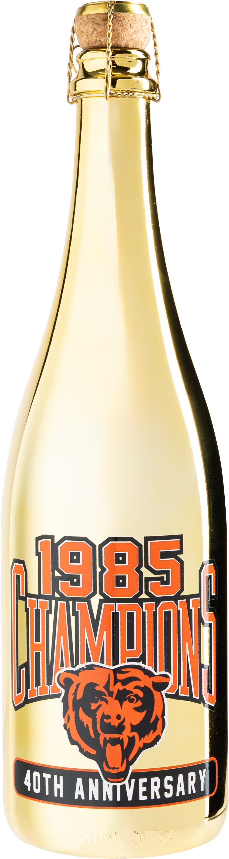 Chicago Bears 1985 Champions Blanc De Blanc (Metallic Gold Bottle)