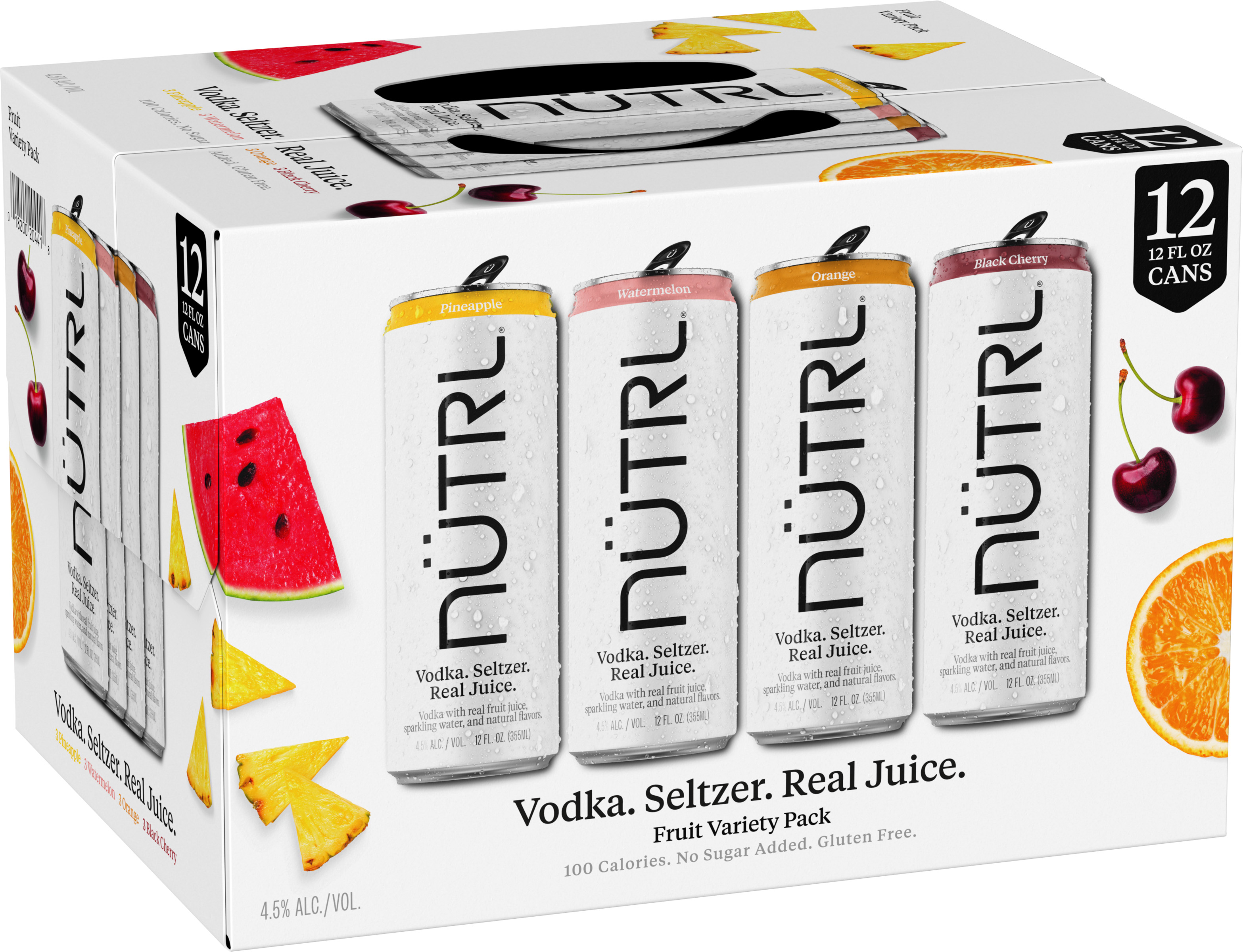 NUTRL Hard Seltzer Variety 12 Pack Cans