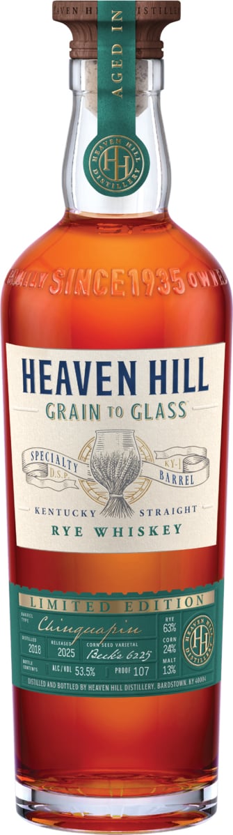 Heaven Hill Grain to Glass Kentucky Straight Rye Chinquapin Oak