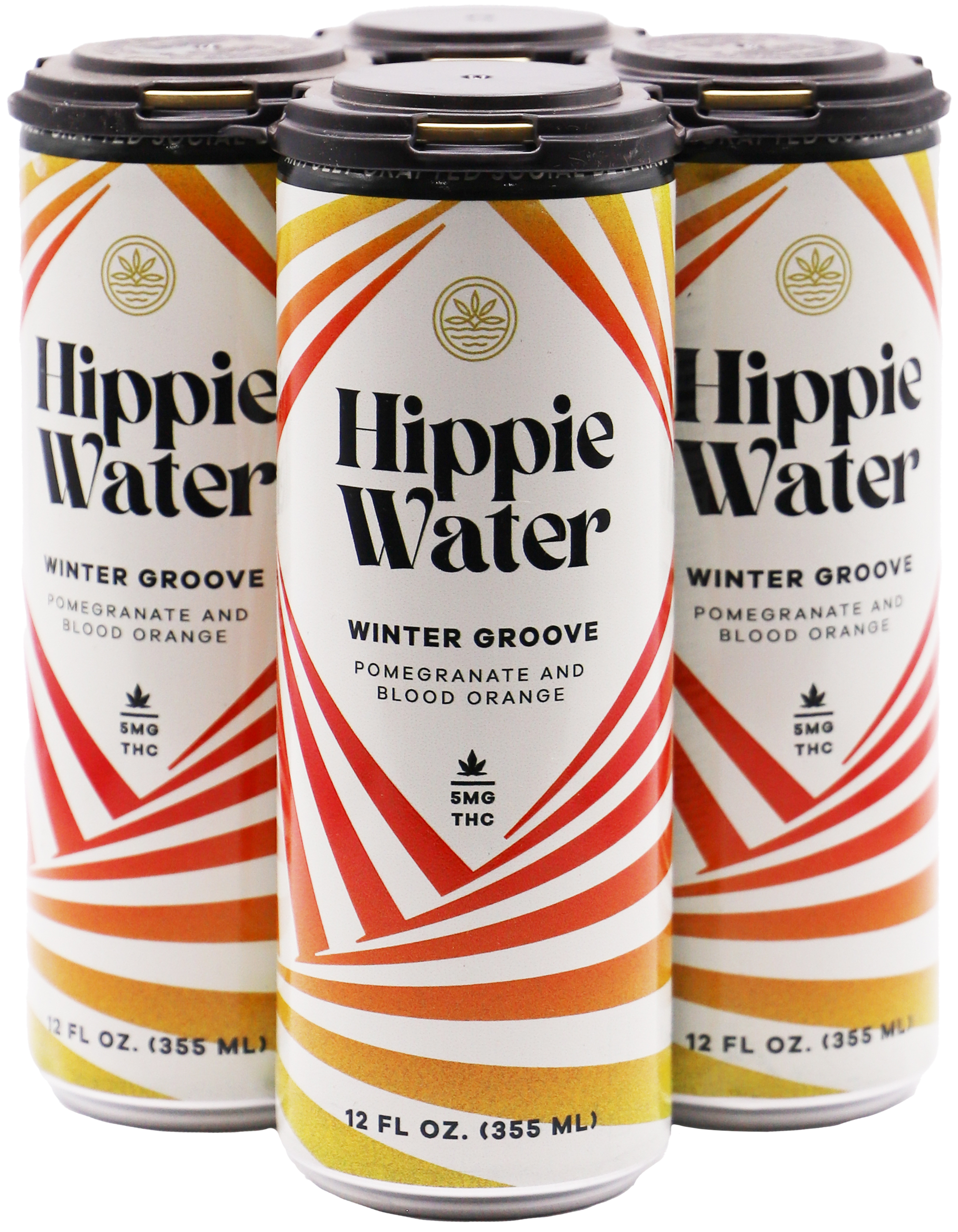 Hippie Water Winter Groove 5MG THC | 4 pack of 12 oz Can