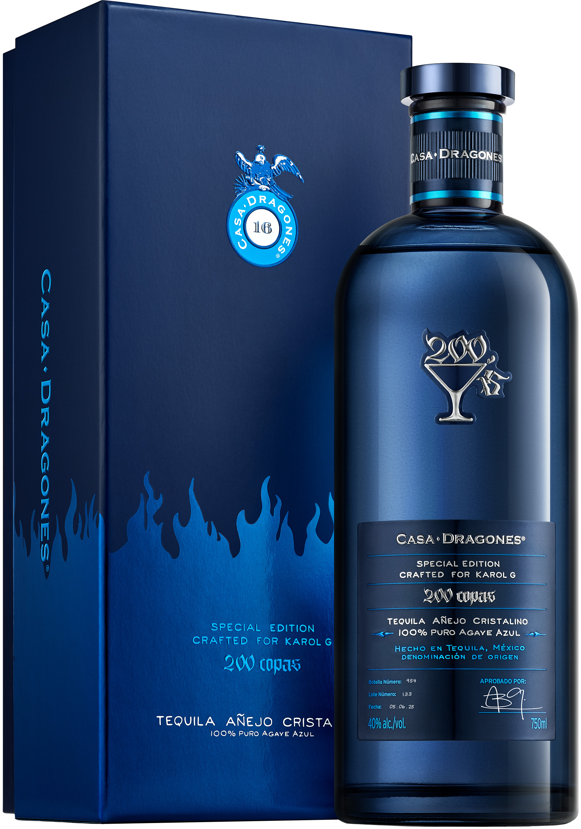 Casa Dragones 200 Copas Cristalino Tequila Anejo | 750 ml Bottle