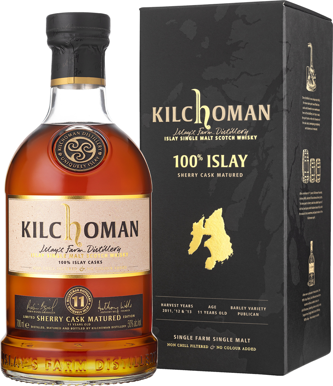 Kilchoman 11 year old Sherry Cask Matured Islay Single Malt | 750