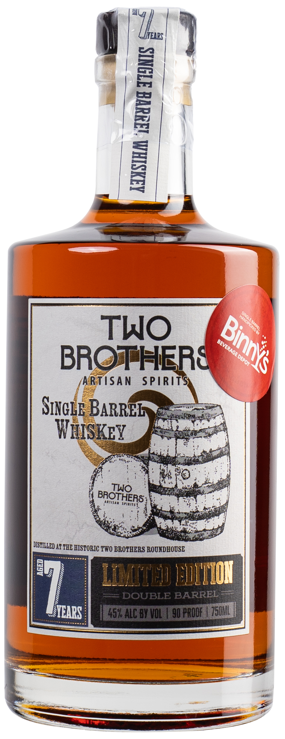 Two Brothers Artisan Spirits Single Barrel Bourbon Binny's