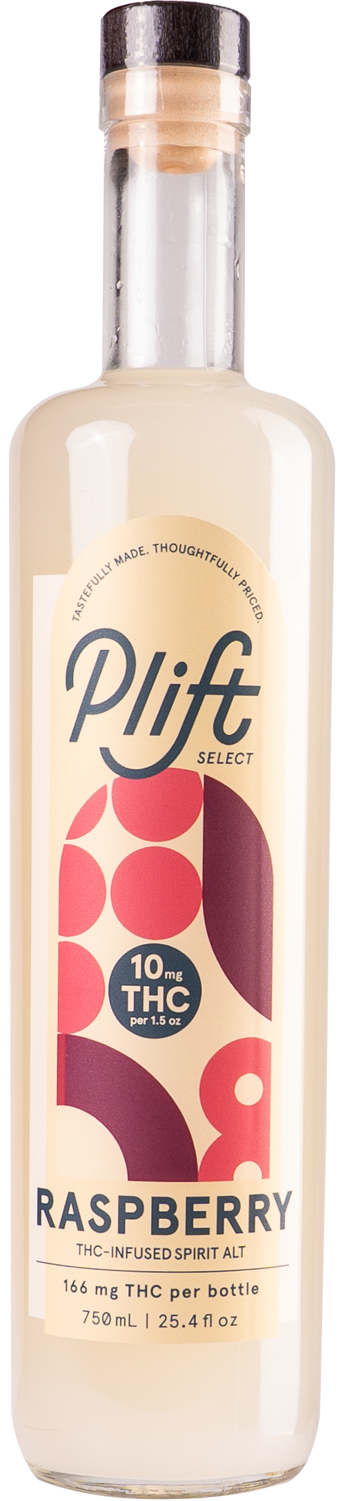 thc vape juice bottle Plift Select Raspberry 166MG THC