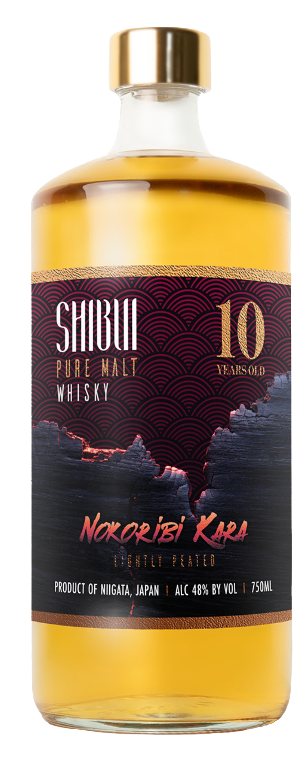Shibui Nokoribi Kara Lightly Peated Pure Malt Japanese Whisky