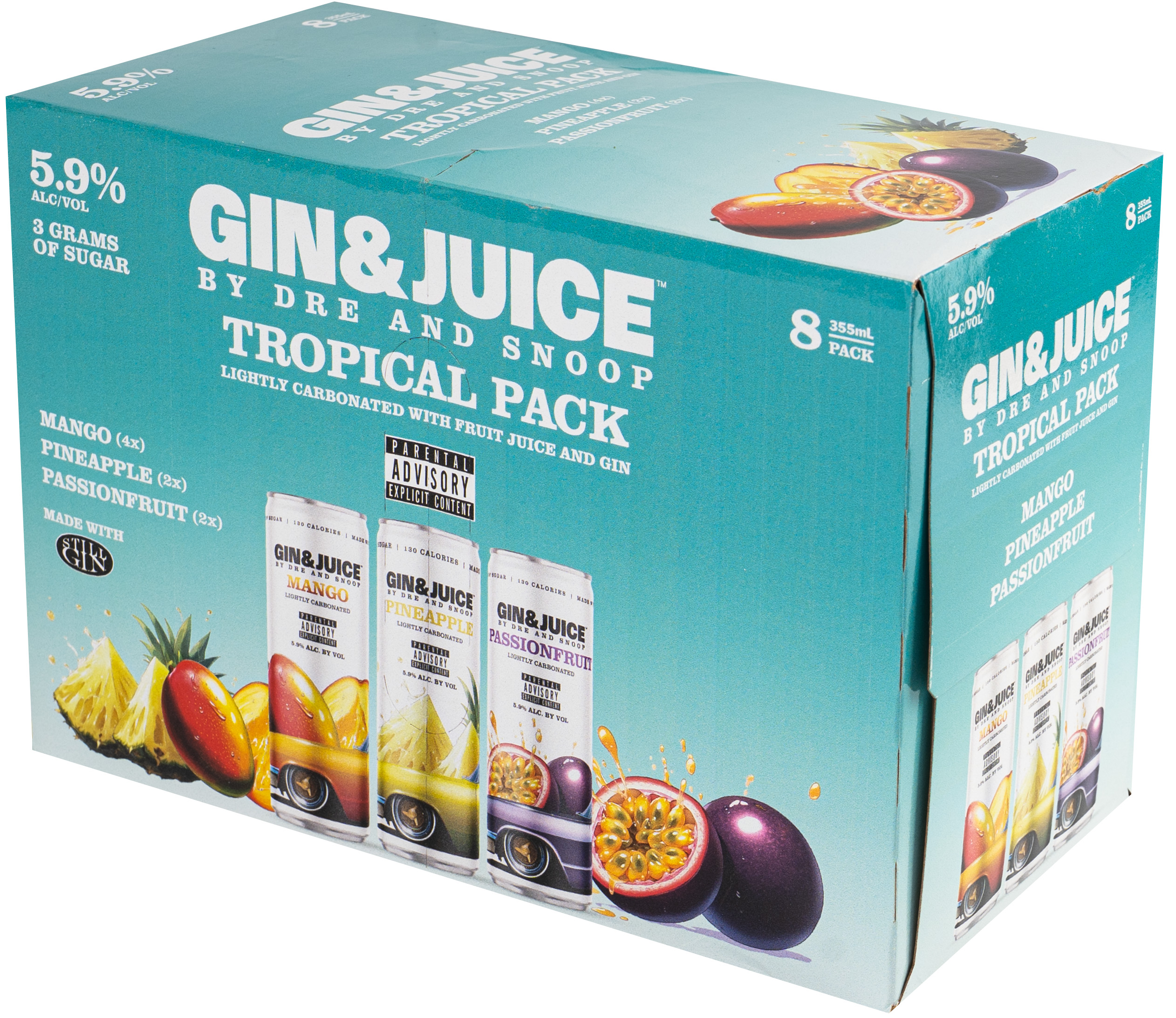 Gin & Juice Tropical Variety 8 Pack Cans