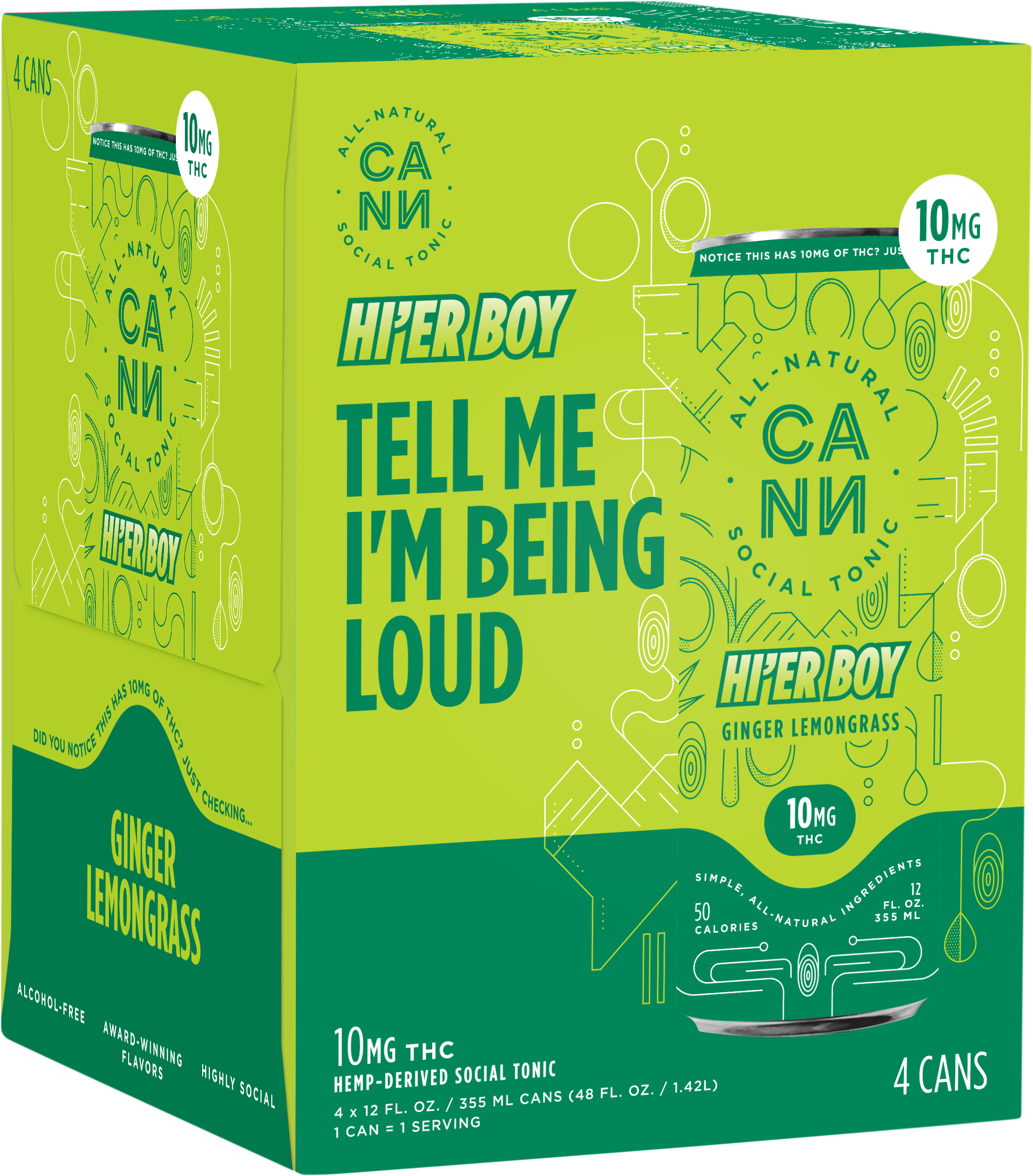 Hopewell Solar Choom Pineapple Citrus 10mg THC 10mg CBD | 4 pack