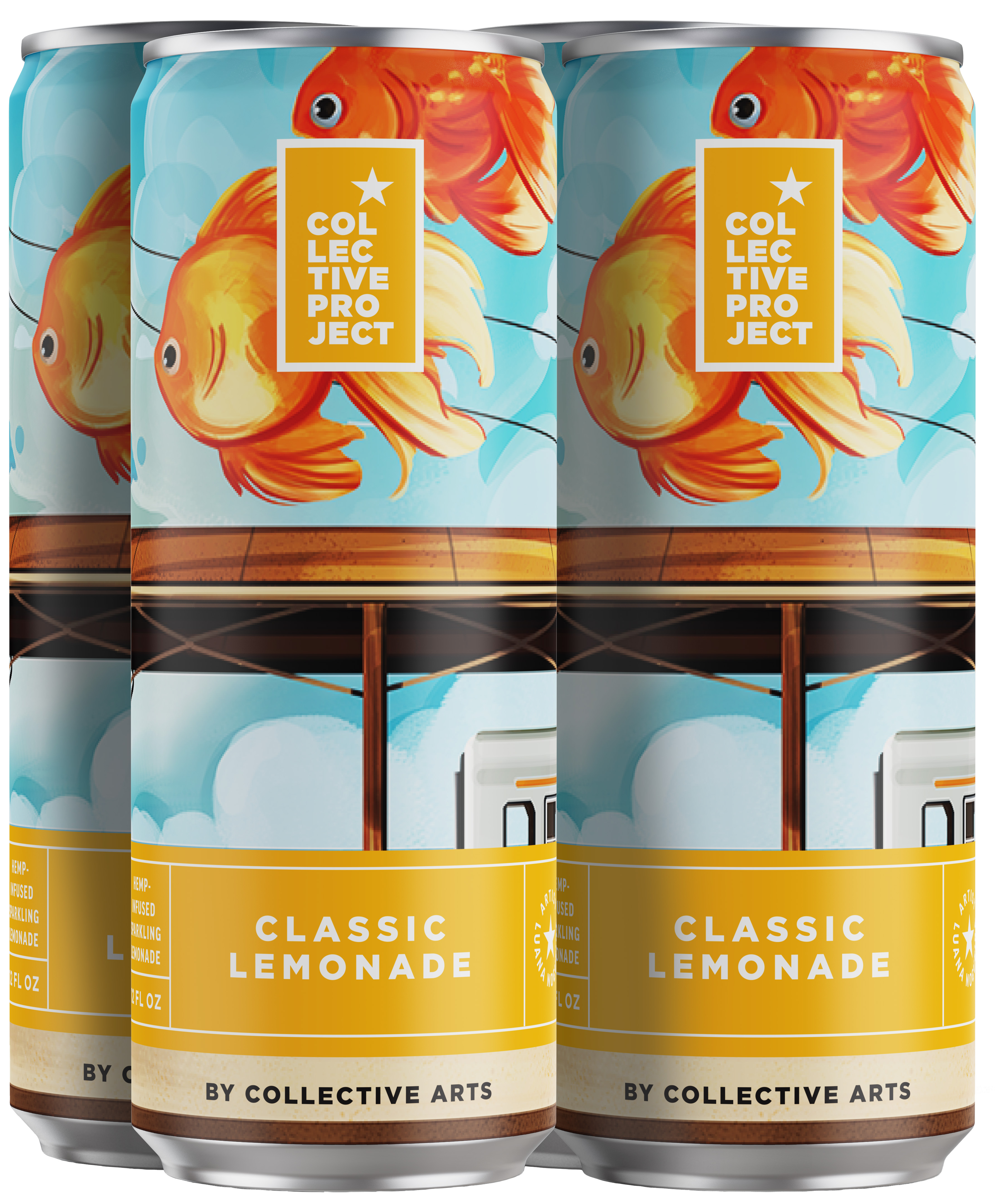 Count's Kustoms 割引THP 0.5mlリキッド CBD Collective Project Classic Lemonade 5MG THC | 4 pack of 12 oz Can