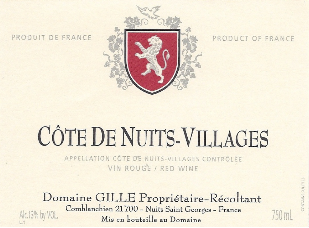 Gille Cote de Nuits Villages 2022 | 750 ml Bottle