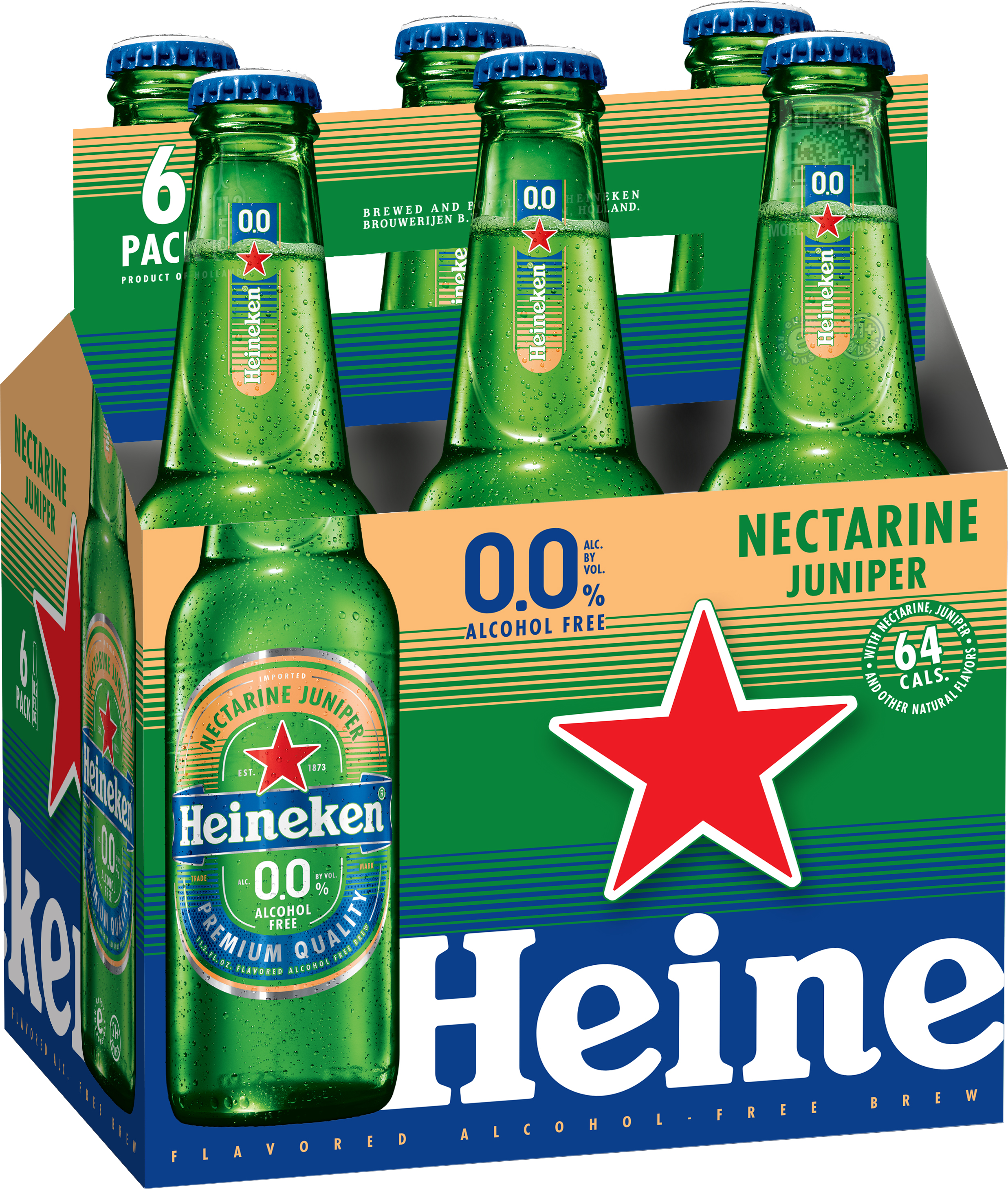 Heineken 0.0 Nectarine Juniper | 6 pack of 11.2 oz Bottle