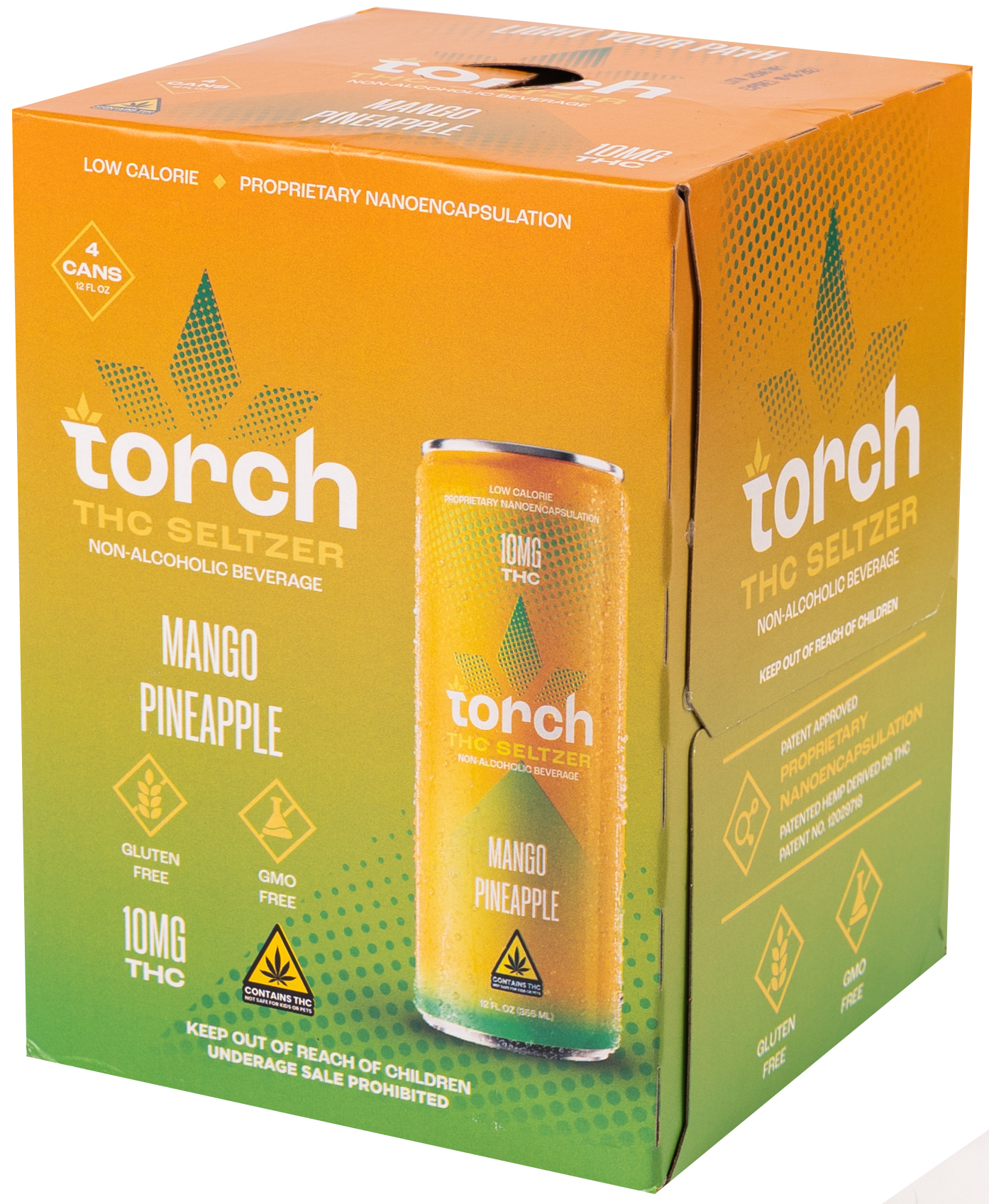 Torch Mango Pineapple 10MG THC | 4 pack of 12 oz Can