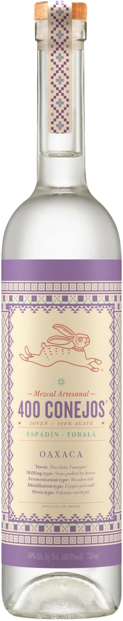 400 Conejos Mezcal Espadin Joven | 750 ml Bottle