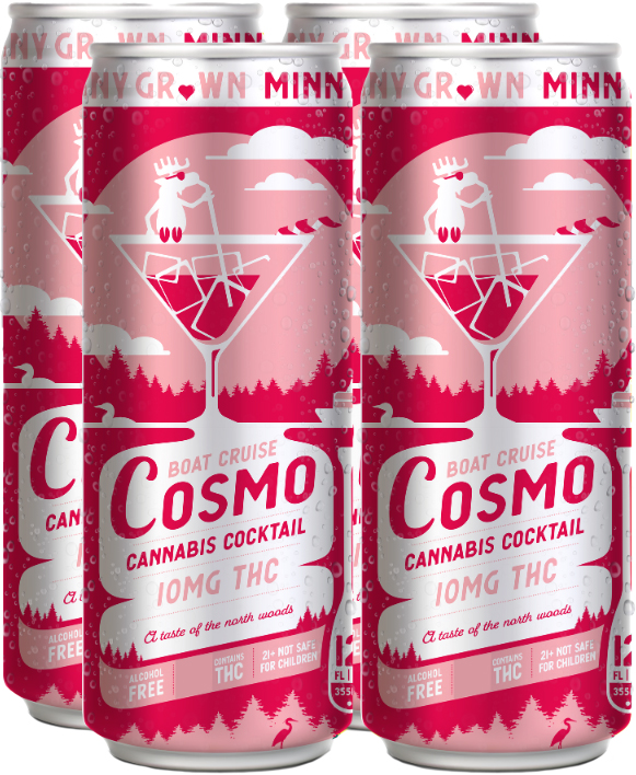 Manボードセット　クリスプ　ホームパイ Minny Grown Boat Cruise Cosmo 10MG THC | 4 pack of 12 oz Can
