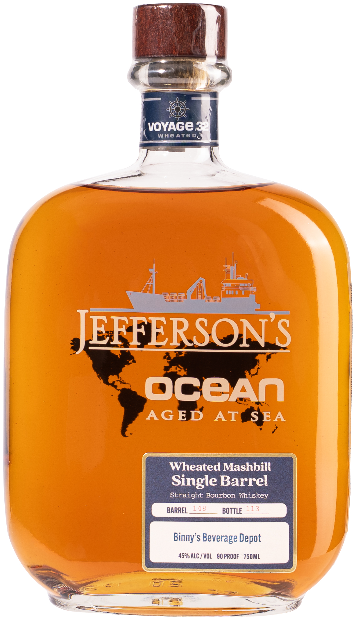 Jefferson's Ocean Aged at Sea Bourbon Standard Release | 750 ml Bottle