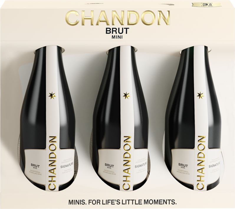 Chandon Brut Classic 3-Pack | 3 pack of 187 ml Bottle