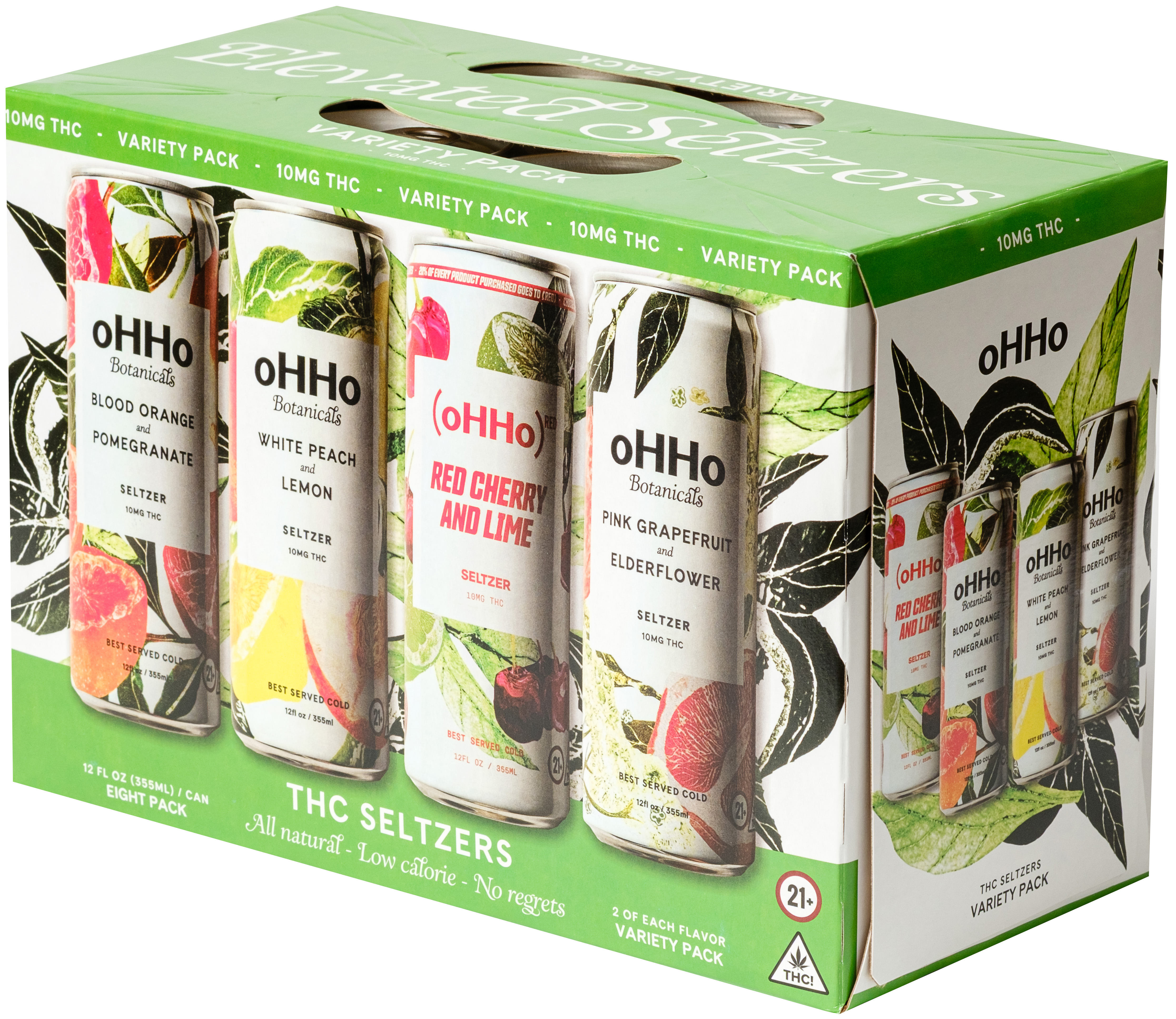 【SBH】Oriental Pack Shine　＆　PROND No.10 oHHo Variety Pack 10mg THC | 8 pack of 12 oz Can