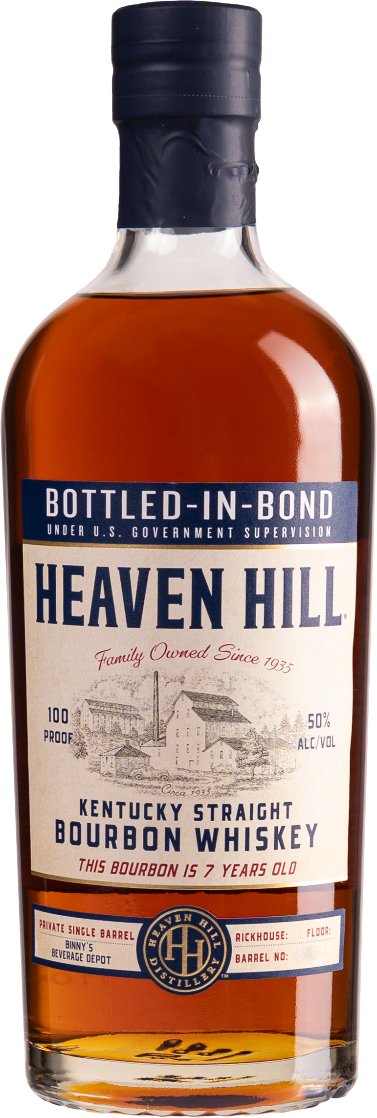 Heaven Hill 7 year old Bottled in Bond Single Barrel # 8039102
