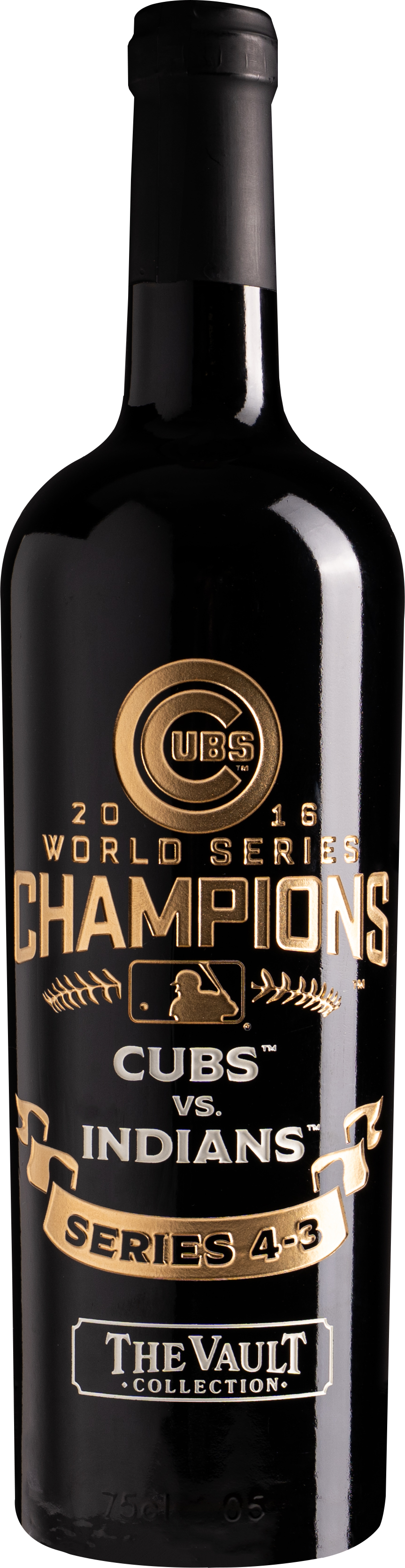 Chicago Cubs 2016 World Series Vault Etched Cabernet Sauvignon