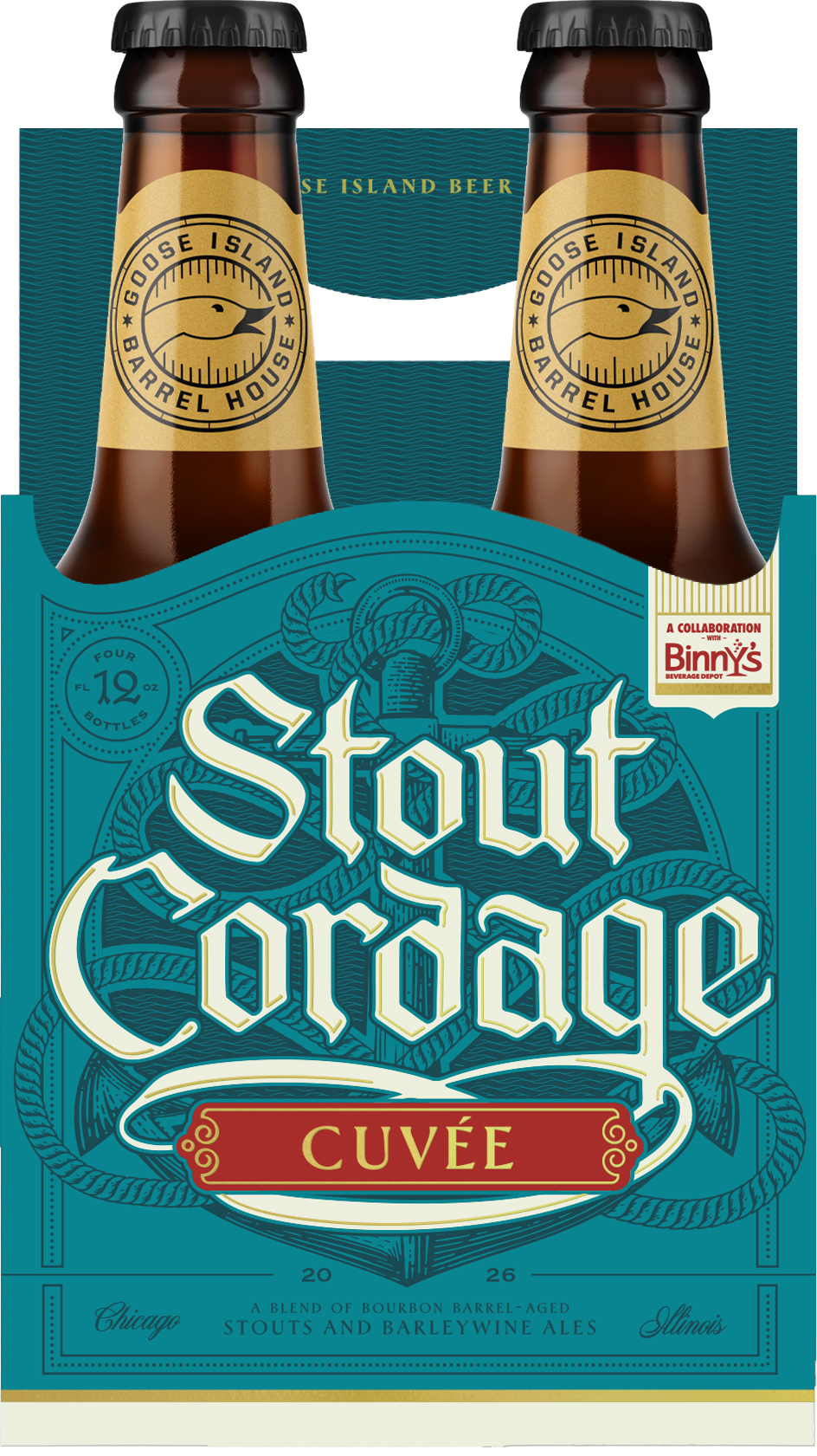 Goose Island Stout Cordage Cuvee collaboration with Binny's