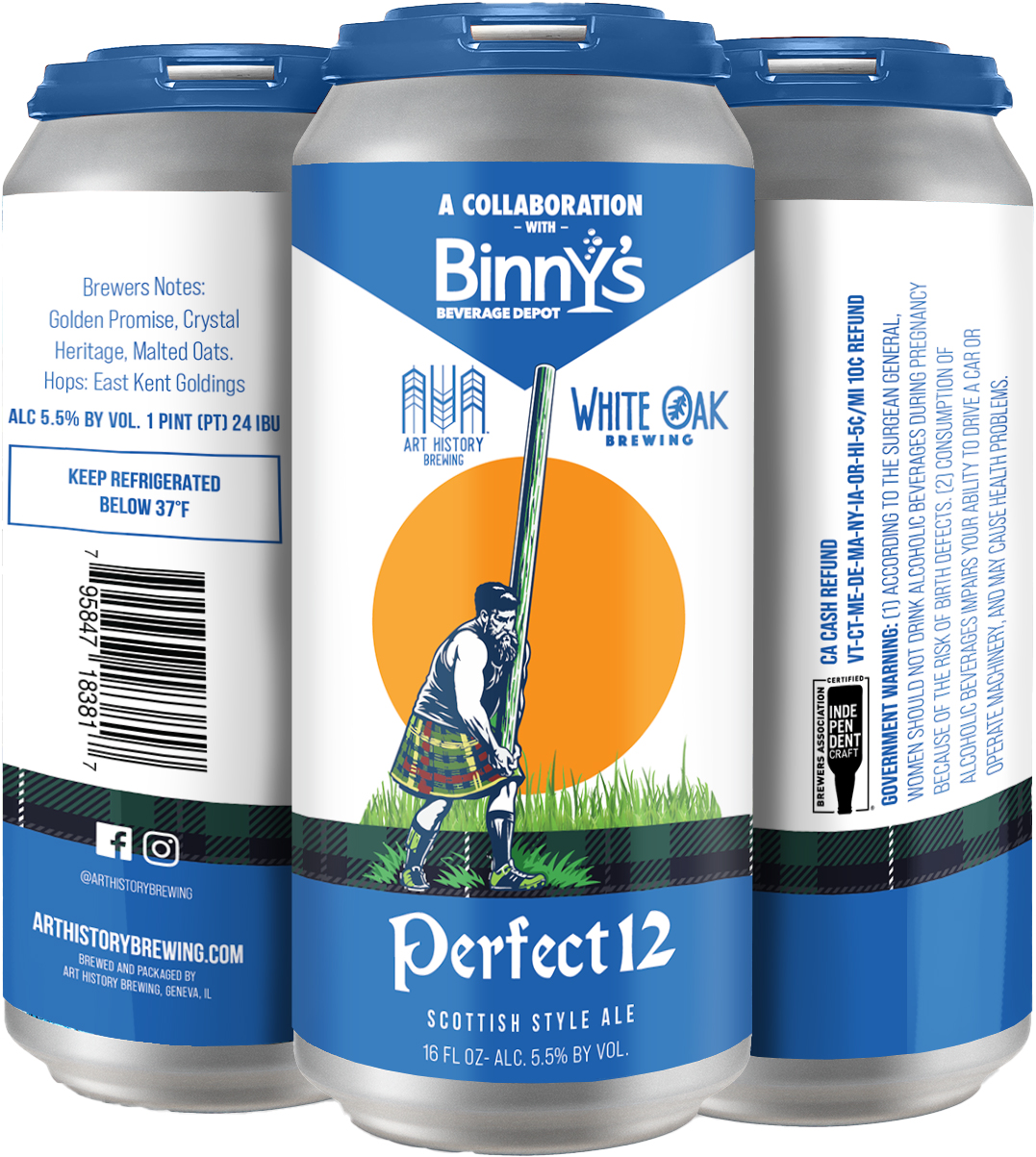 Art History Perfect 12 collaboration with White Oak and Binny's
