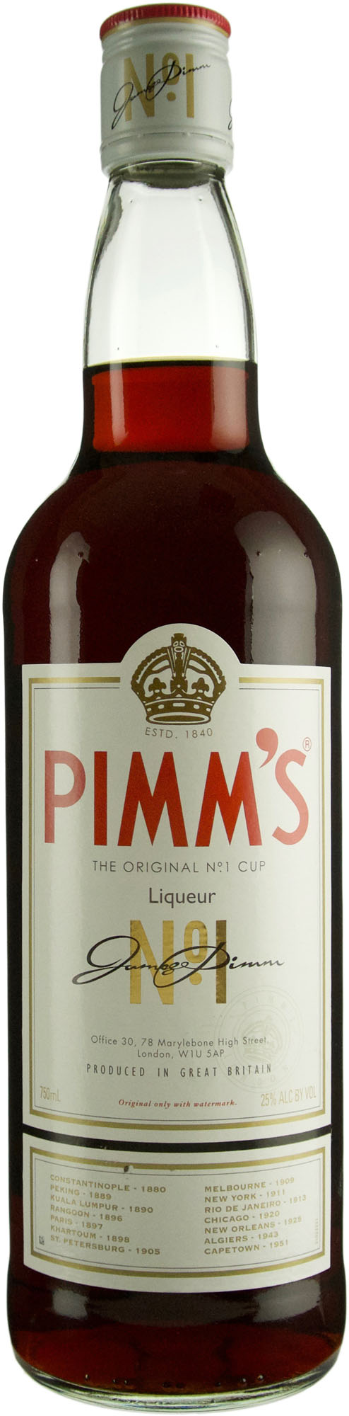 Pimm's Cup No 1 Gin Sling 750 ml Bottle