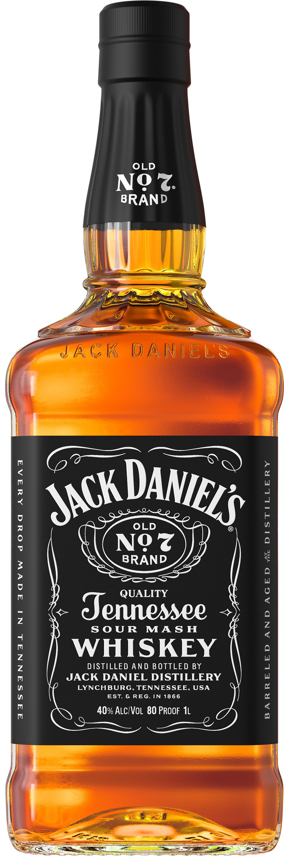 Jack Daniel's Old No.7 700mL 12本 Jack Daniel's Old No. 7 Tennessee Whiskey 1L (80 Proof